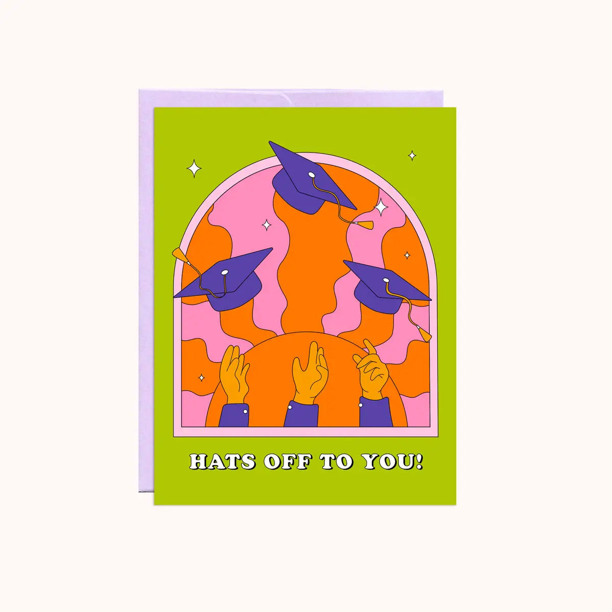 Party Mountain Greeting Card - Hats Off To You