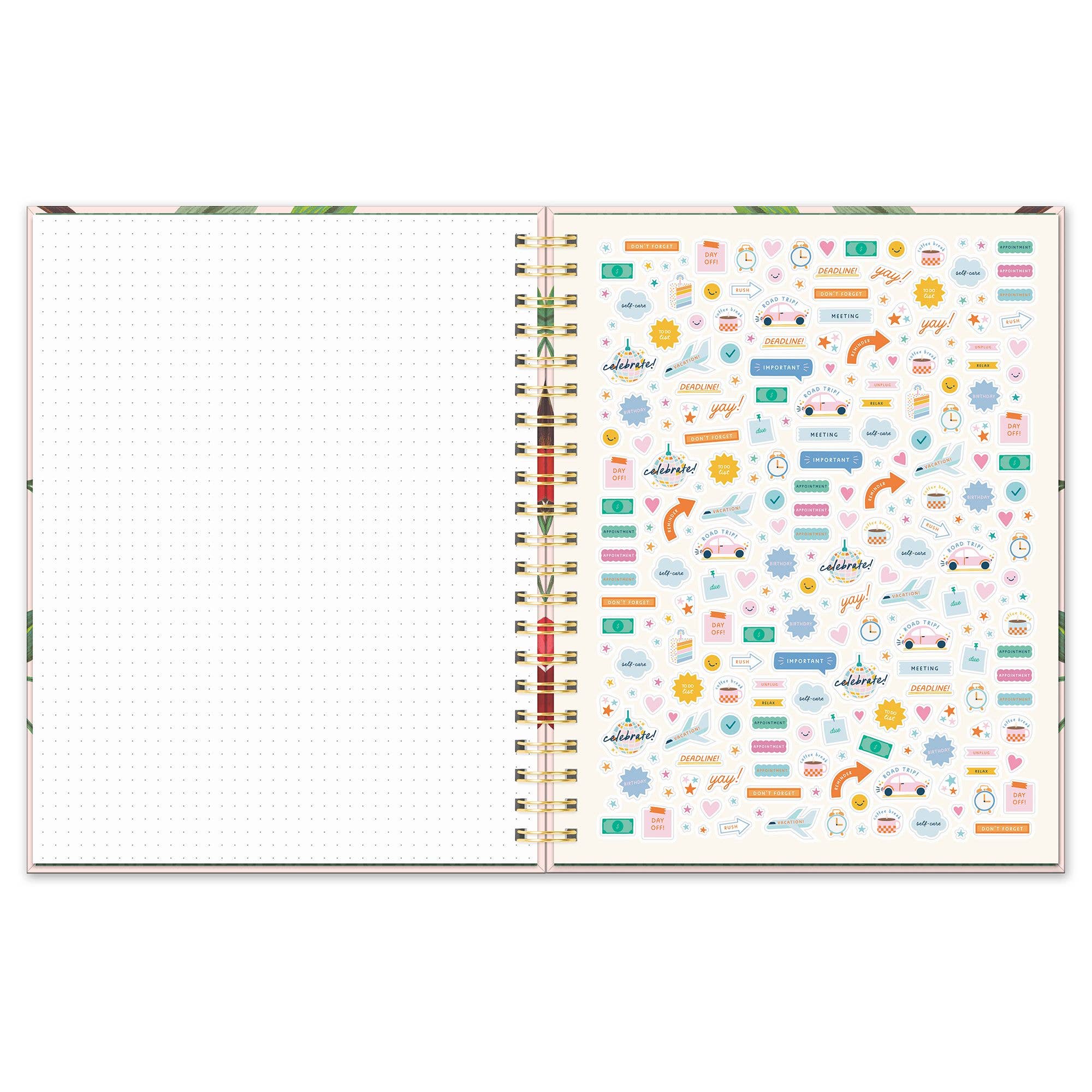 2026 Extra-Large Spiral Planner - Fruit & Flora