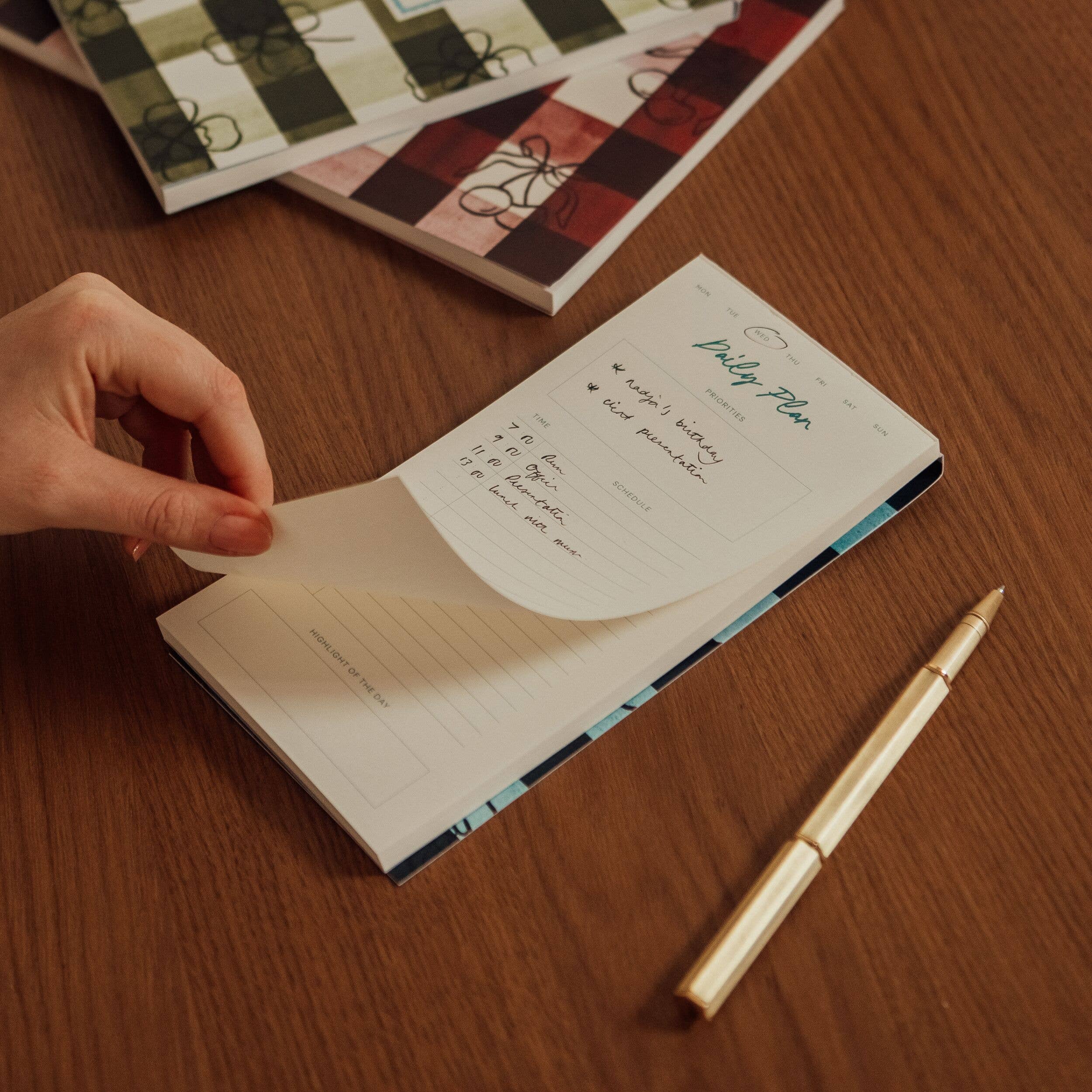 Undated Daily Planning Pad - Picnic