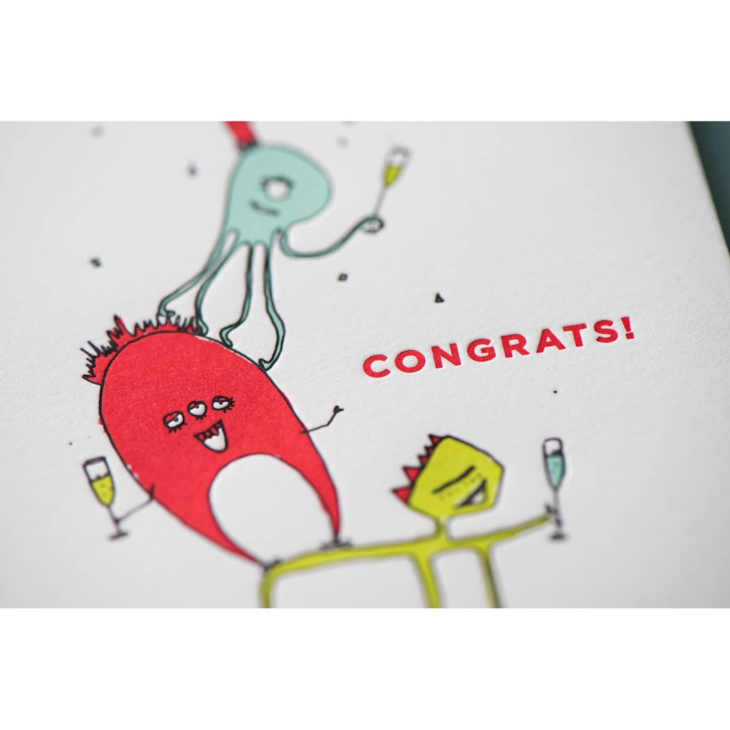 Greeting Card - Congrats Monster