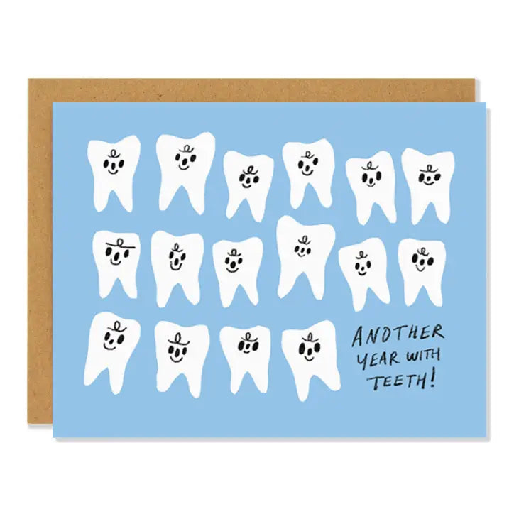 Badger & Burke Greeting Card - Another Year With Teeth!