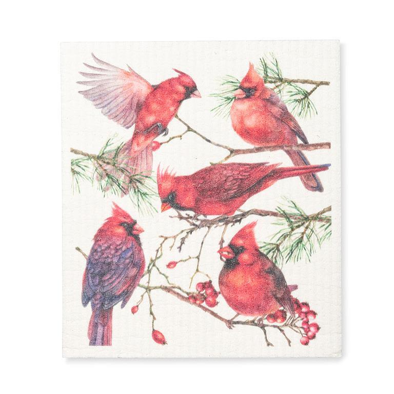 Swedish Sponge Dishcloth - 5 Cardinals