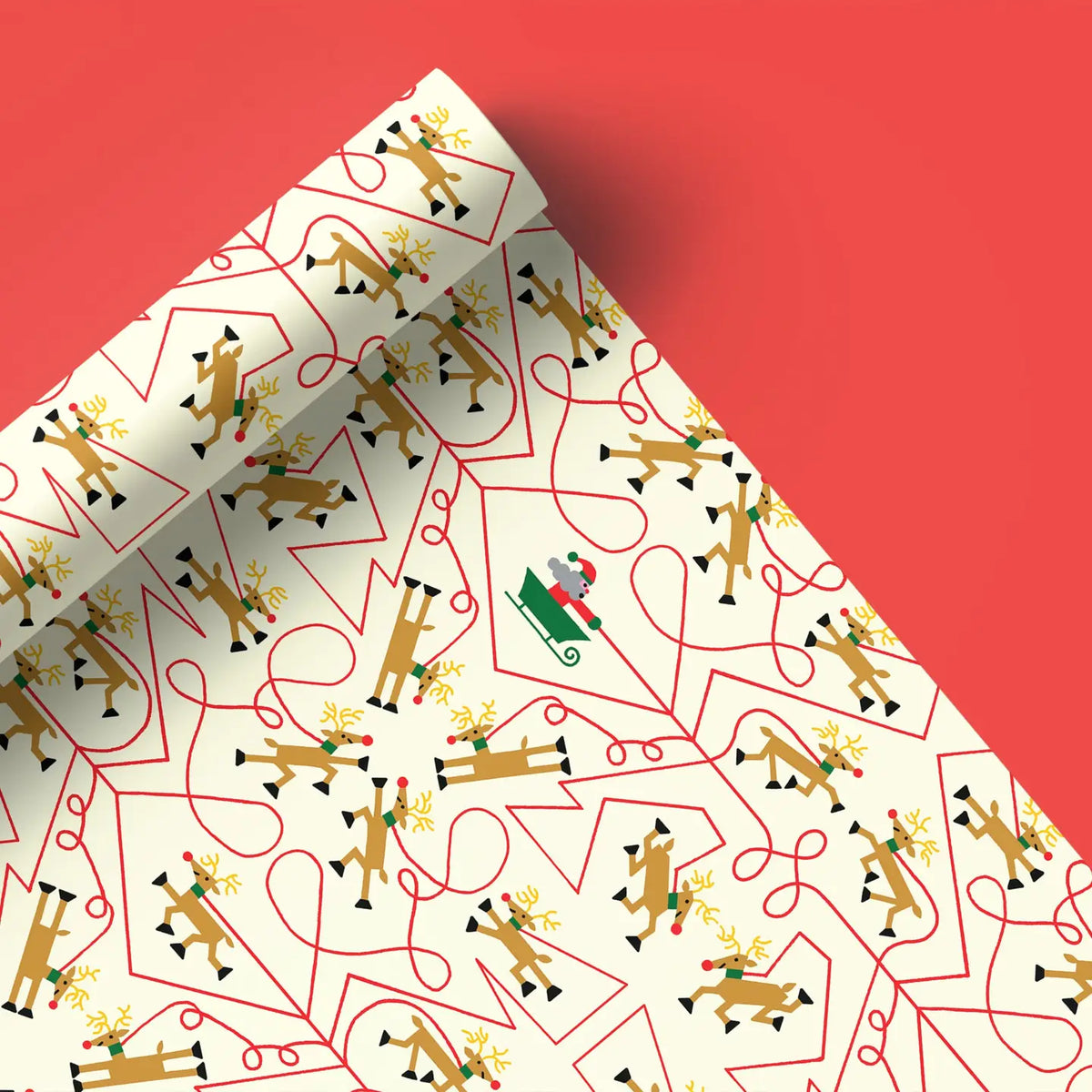 Wrapping Sheet - Reindeer – Duly Noted Stationery