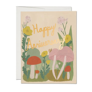Red Cap Cards Greeting Card - Woodland Anniversary