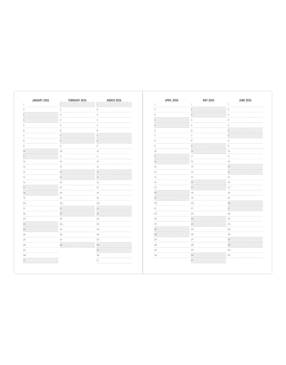 2026 A5 Planner - La Belle Nature Bleu