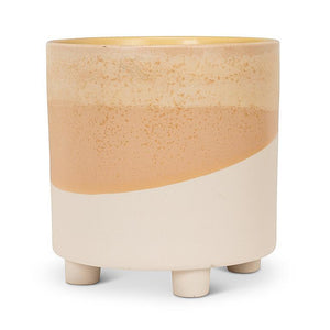 Abstract Planter With Feet - Neutral Large