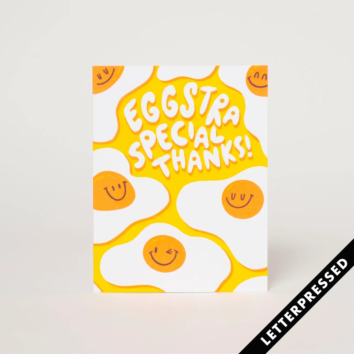 Egg Press Greeting Card - Eggstra Special Thanks