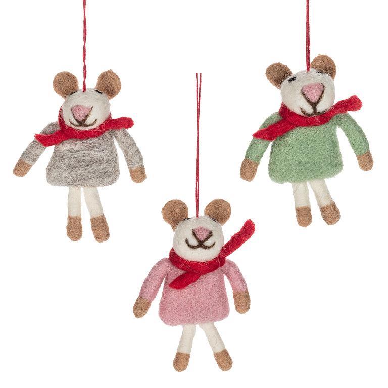 Ornament - Mouse With Sweater