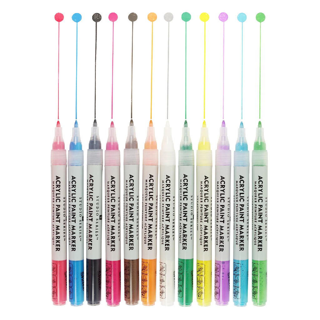 Studio Series Acrylic Paint Markers - Set of 12
