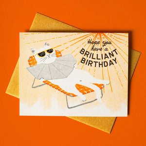 Bromstad Printing Greeting Card - Brilliant Birthday