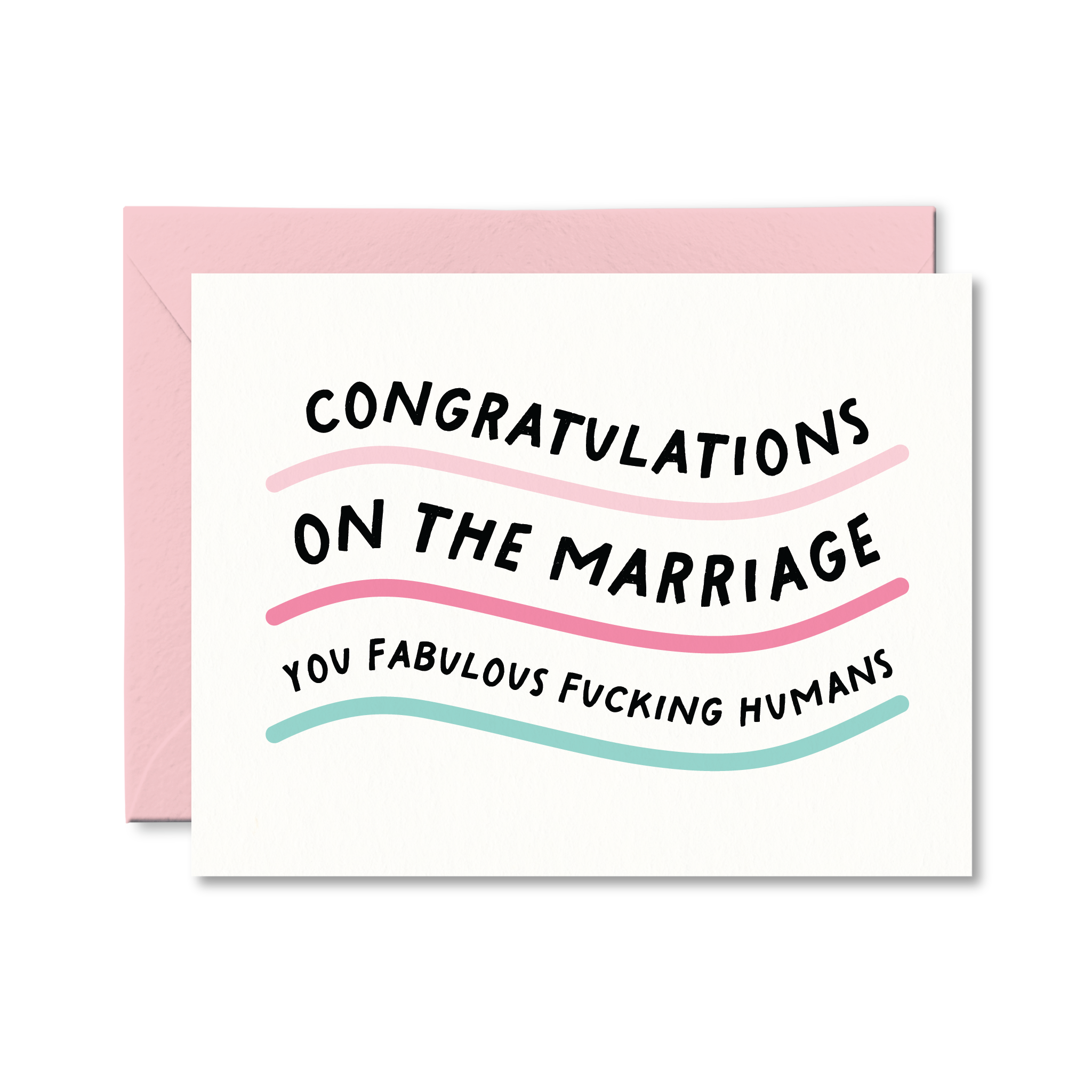 Greeting Card - Fabulous Fucking Humans Wedding