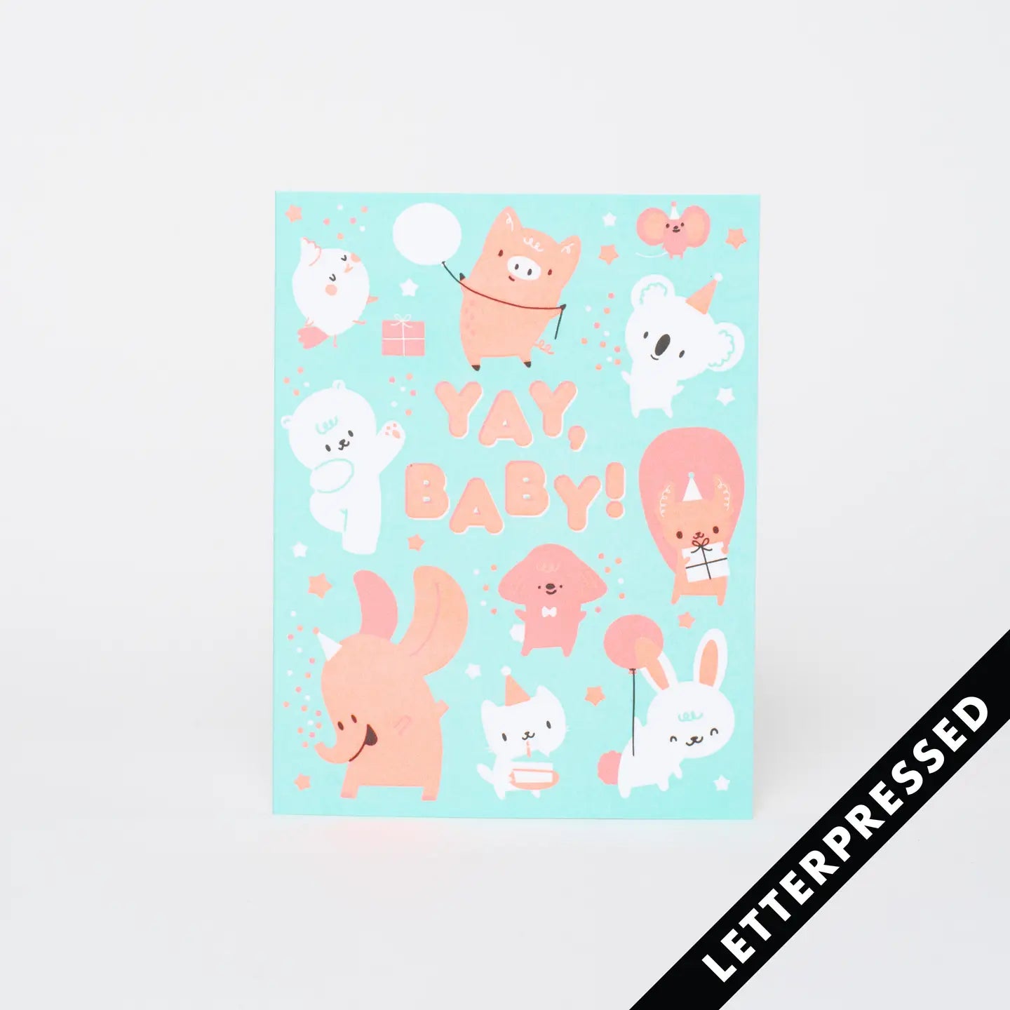 Egg Press Greeting Card - Baby Party