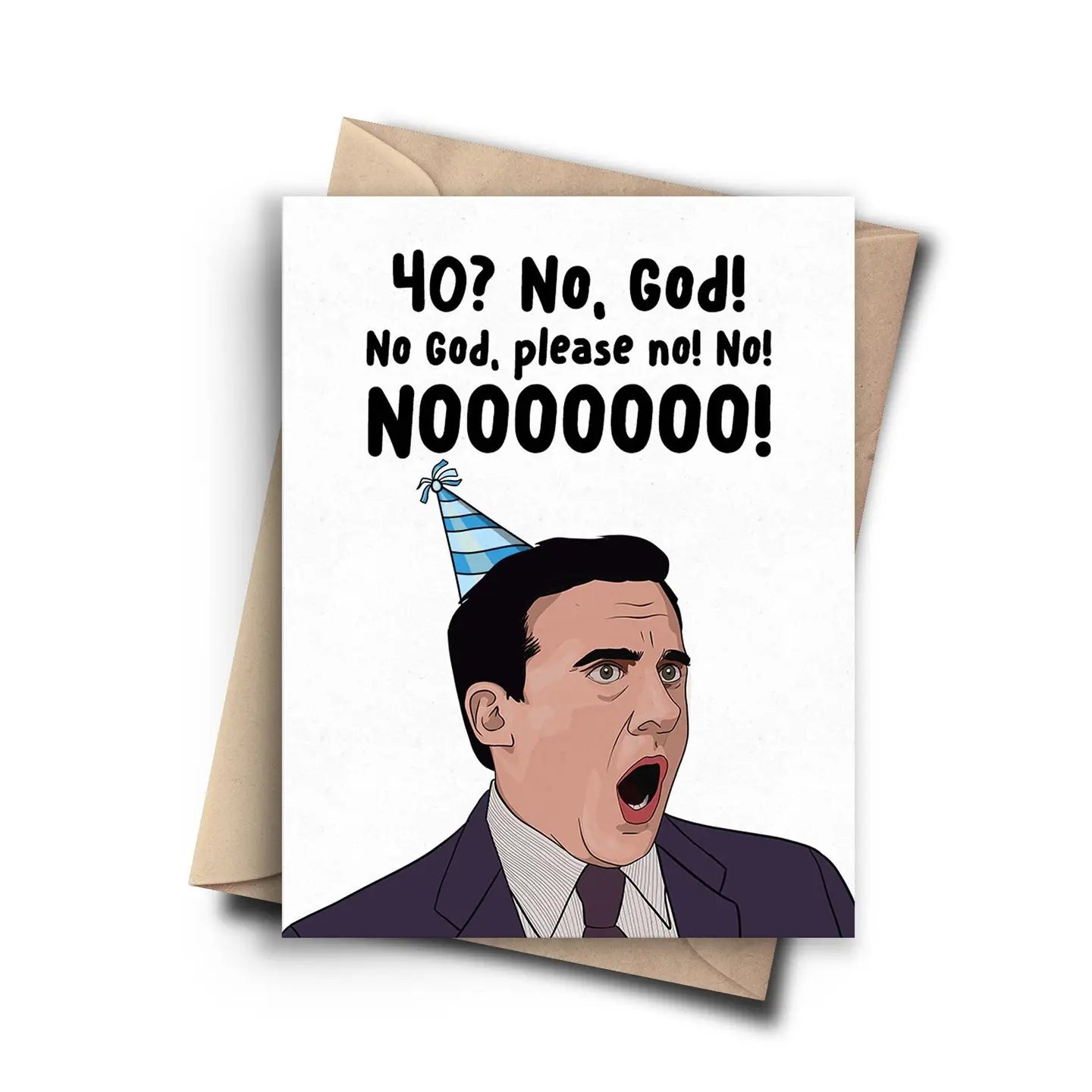 Greeting Card - The Office NOOOOO 40th Birthday