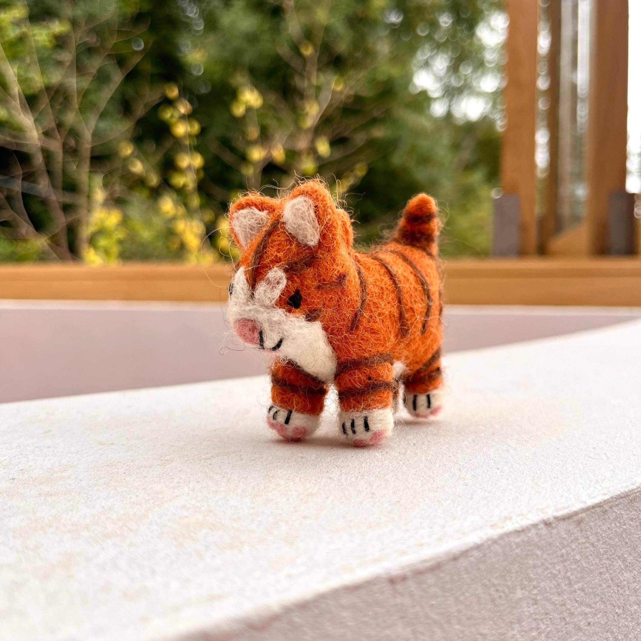 Handmade Felt Ornament - Colin the Cat