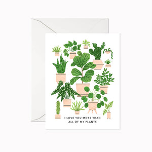 Linden Paper Co. Boxed Notes - I Love You More Than All of My Plants
