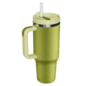 Stainless Steel Tumbler in Olive Ice