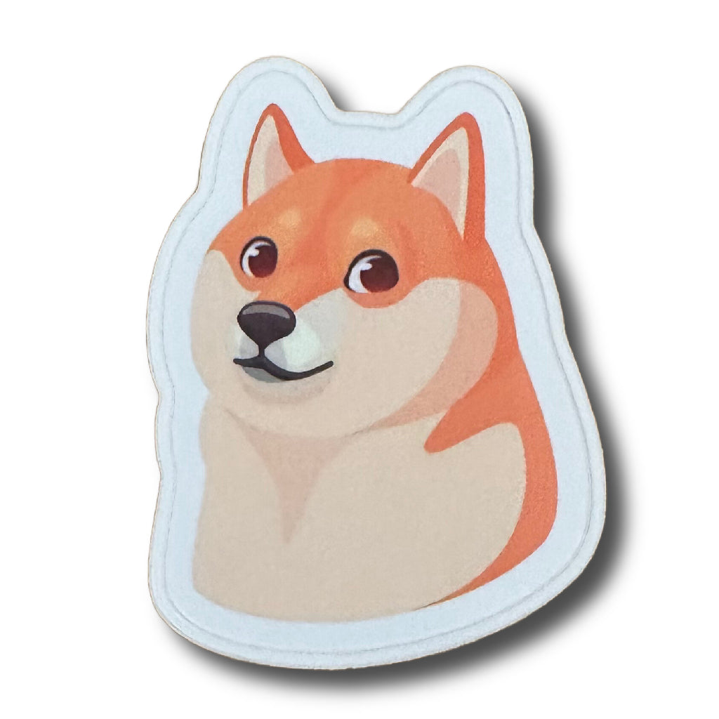 Doge Rgb Sticker Sticker - Doge Orange – Duly Noted Stationery