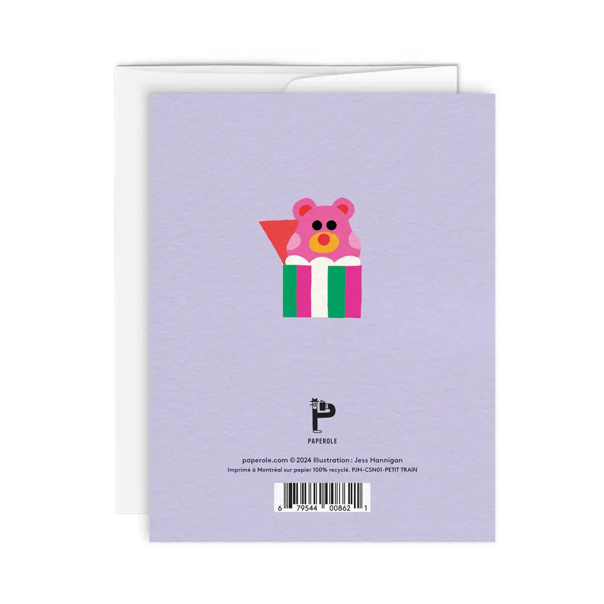 Paperole Greeting Card - Little Train