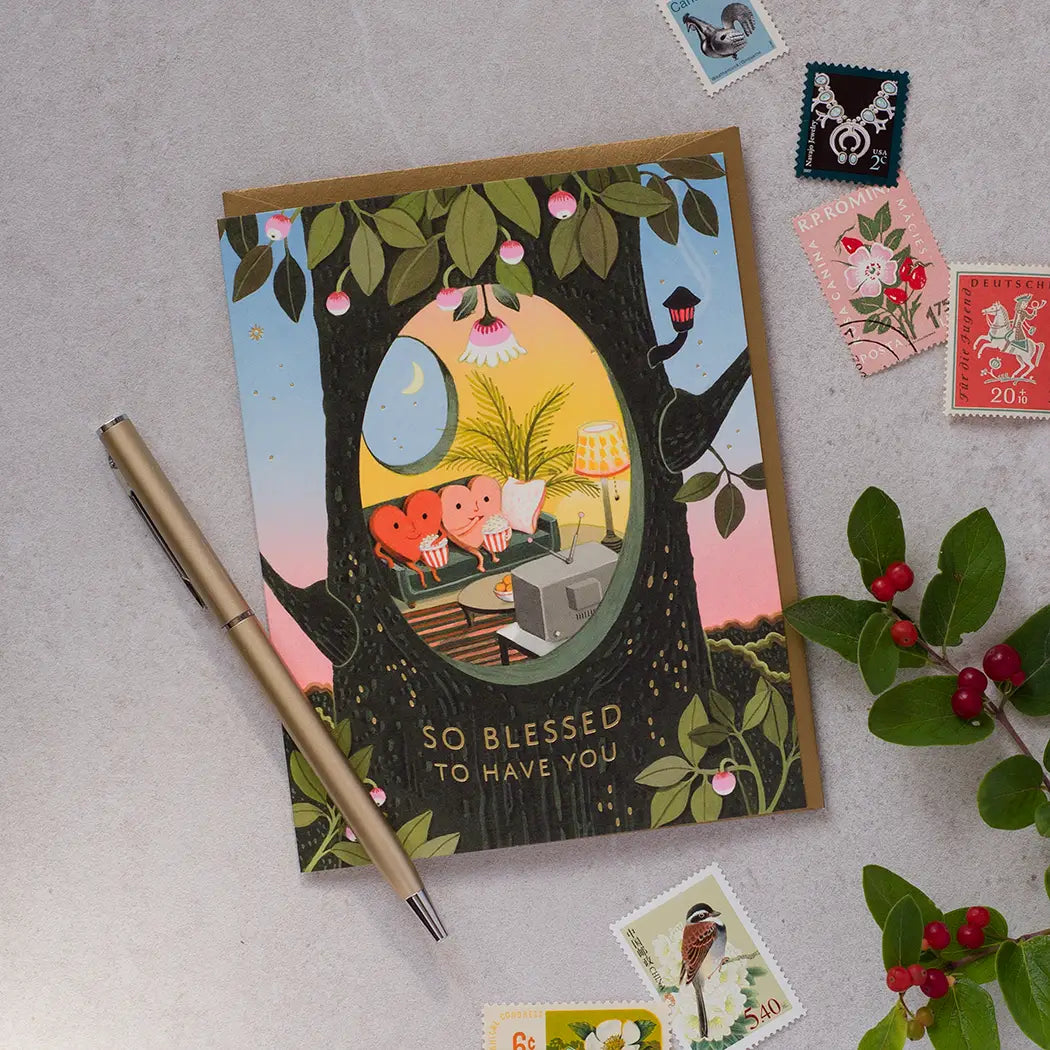 JooJoo Paper Greeting Card - Blessed Hearts