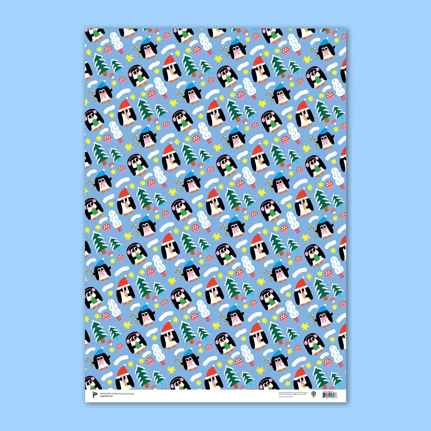 Wrapping Sheet - Penguins
