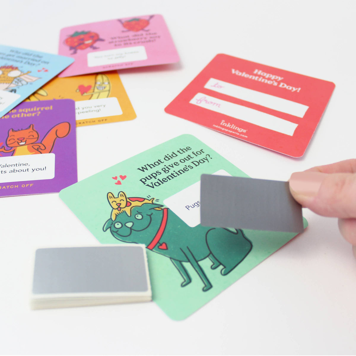 Scratch-off Valentines - Jokes for Kids – Duly Noted Stationery