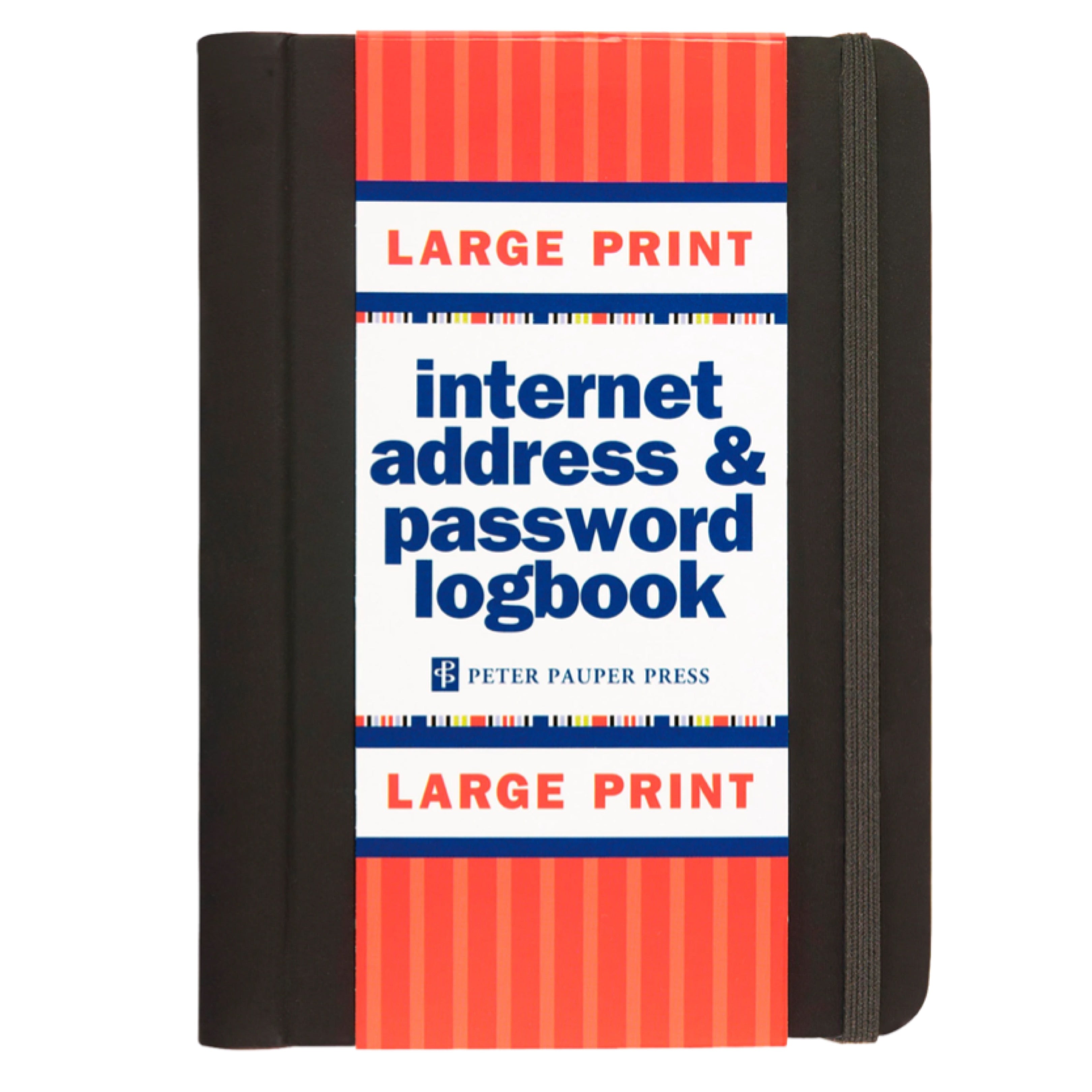 Small Address & Password Logbook - Large Print