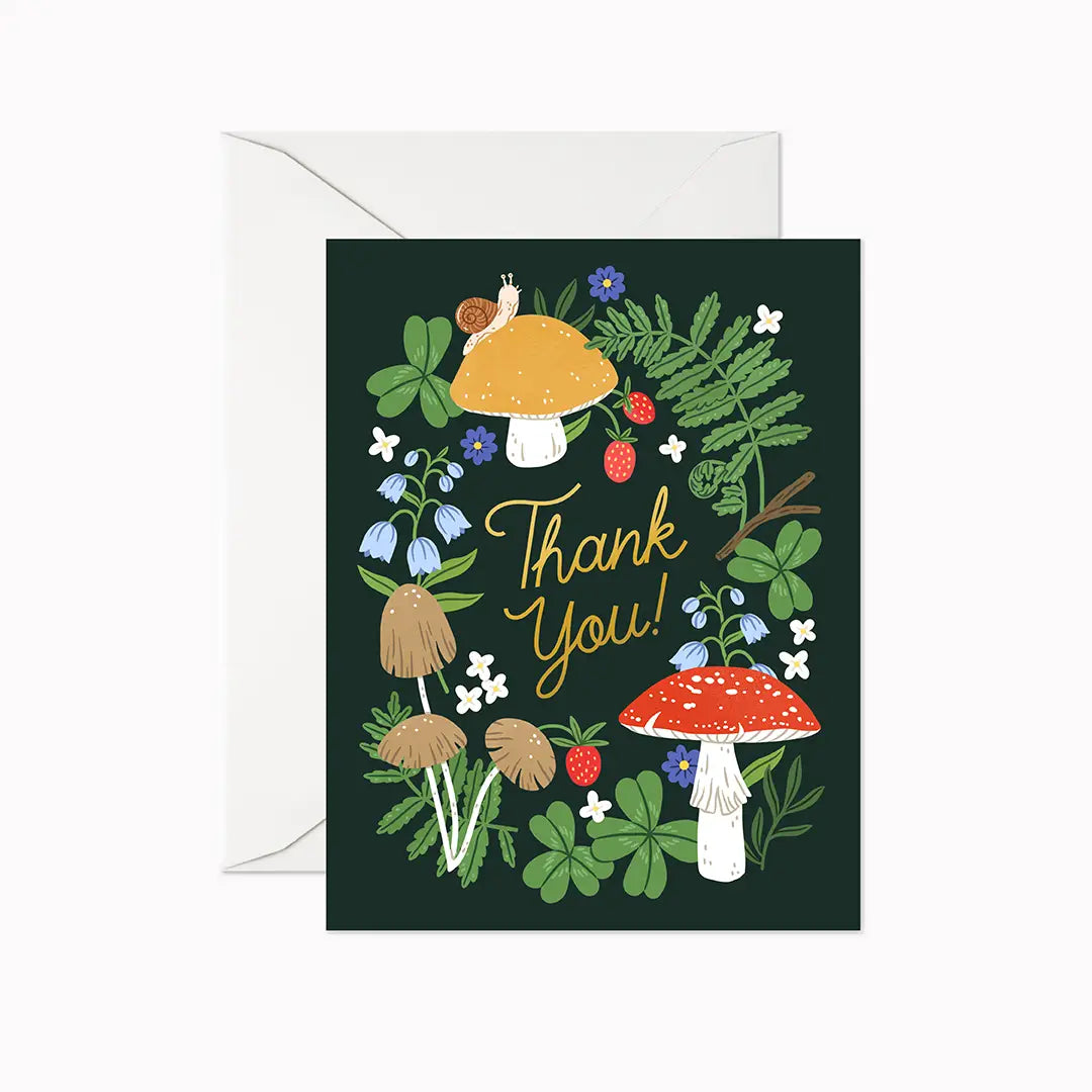Linden Paper Co. Boxed Notes - Thank You Mushrooms