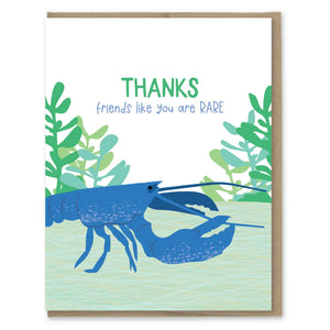 Greeting Card - Rare Friend Thanks