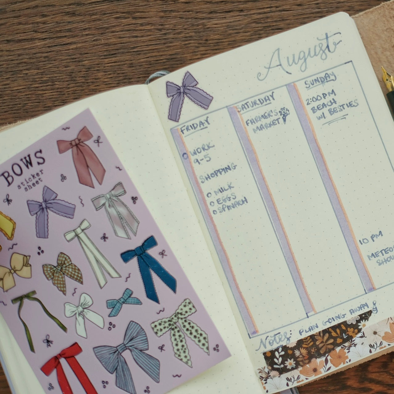 Sticker Sheet - Bows