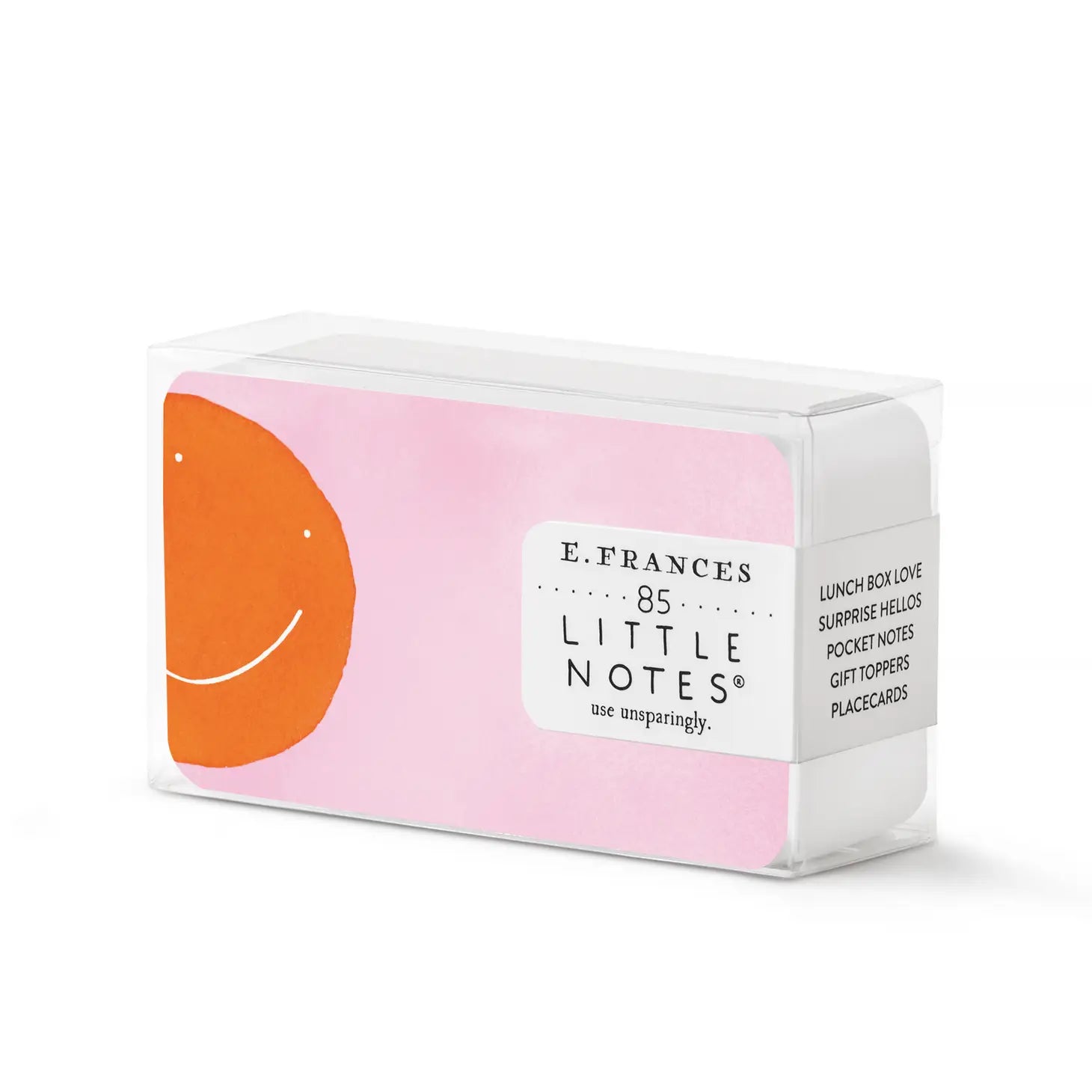 E Frances Boxed Little Notes - Orange Smiley