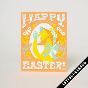 Egg Press Greeting Card - Sassy Duck