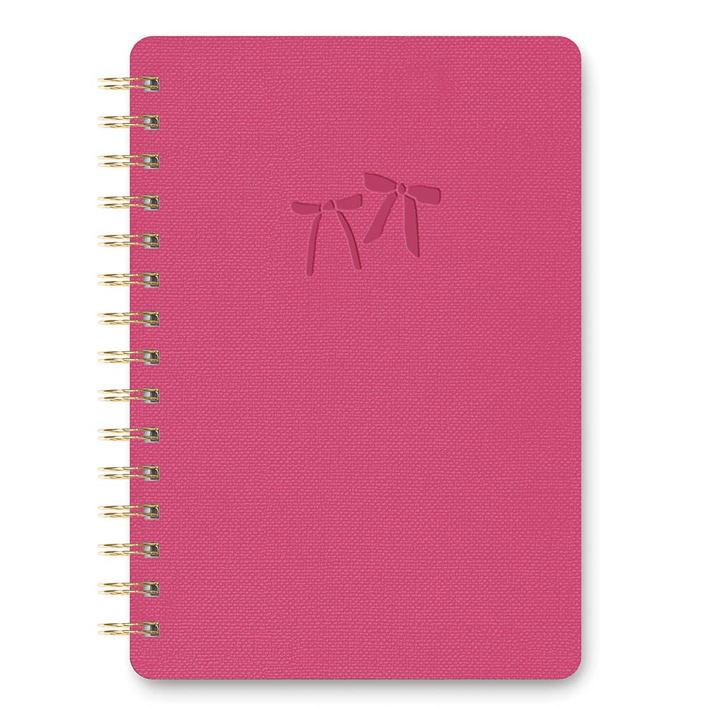 Agatha Notebook - Put a Bow on It Pink
