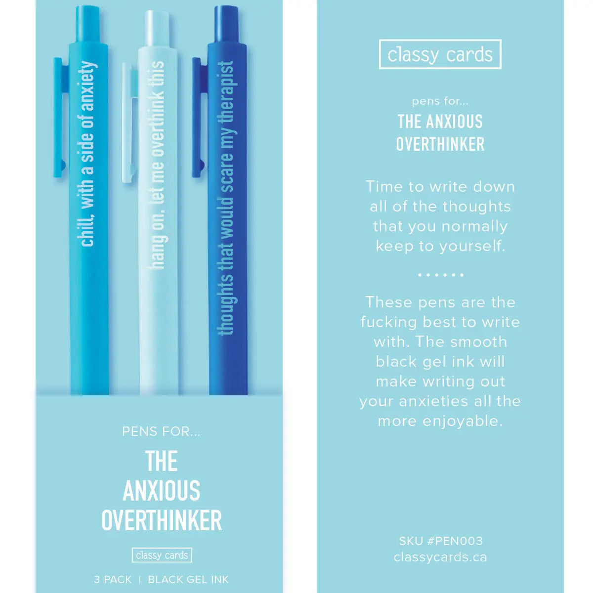 Pen Set - Anxious Overthinker