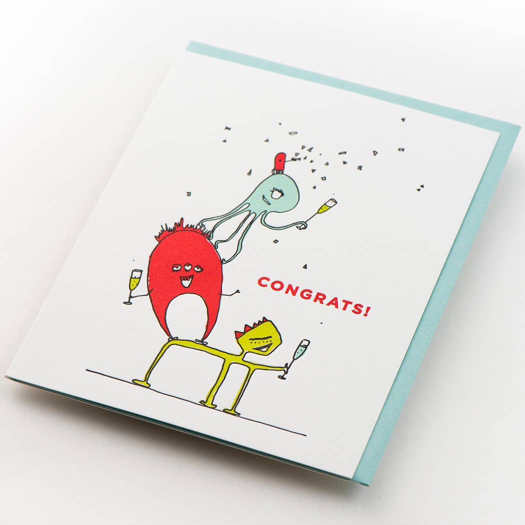 Greeting Card - Congrats Monster