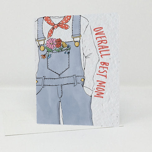 Jill + Jack Plantable Greeting Card - Overall Best Mom