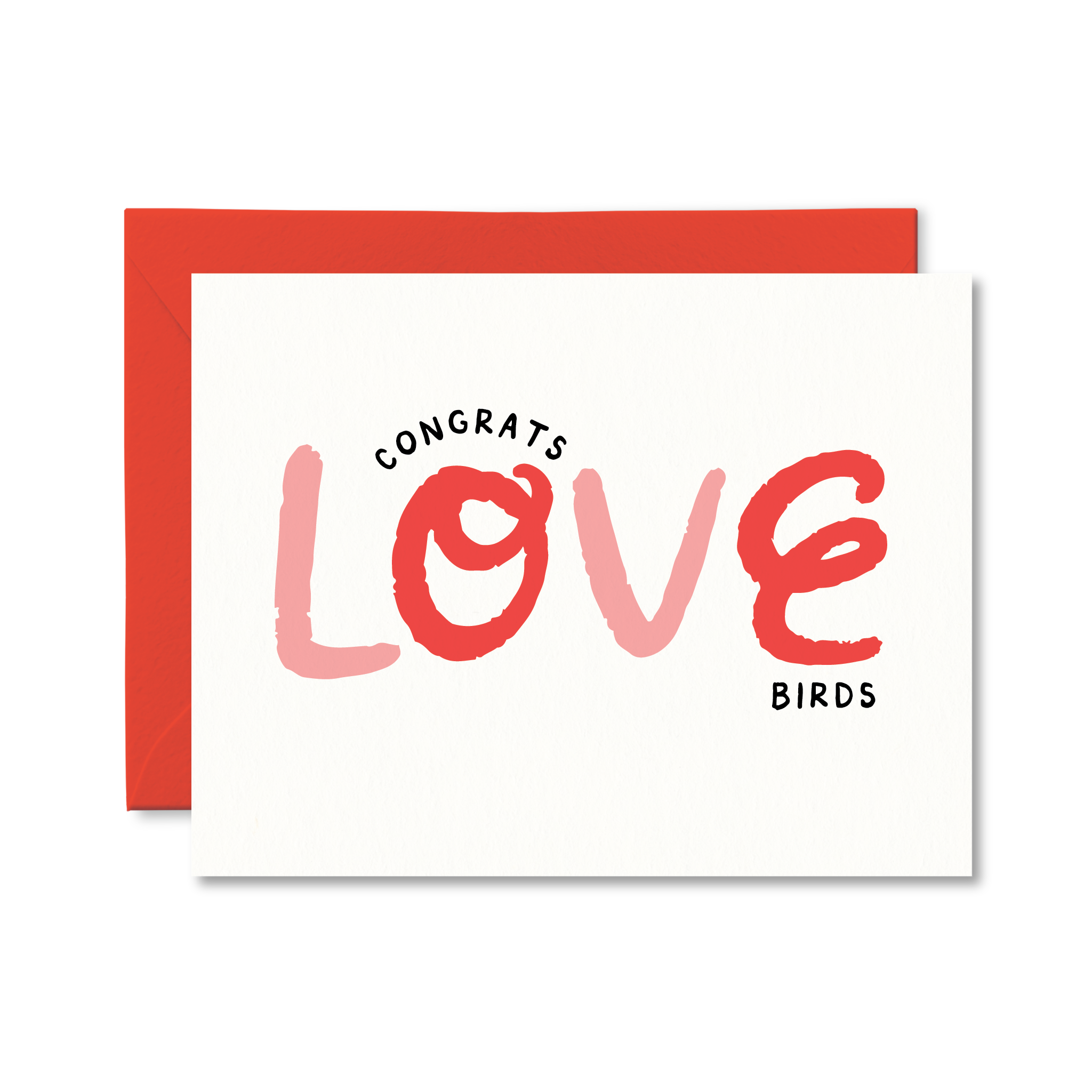 Greeting Card - Congrats Love Birds