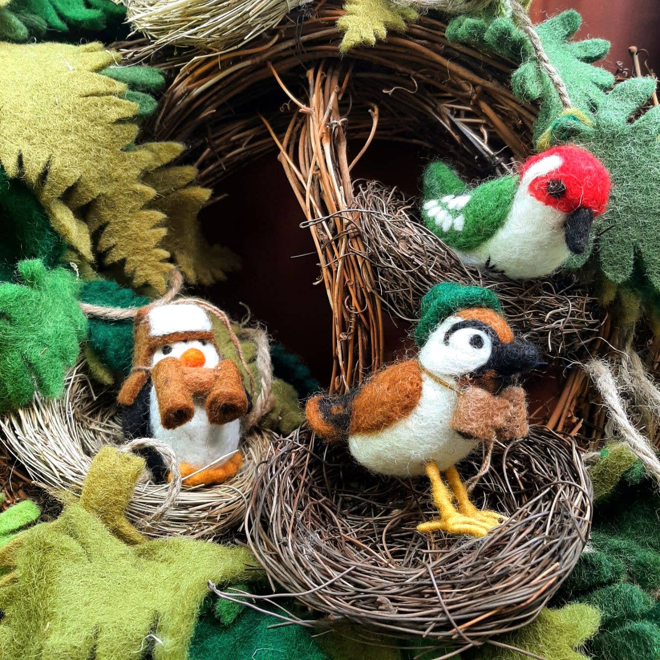 Handmade Felt Ornament - Arctic Explorer Penguin