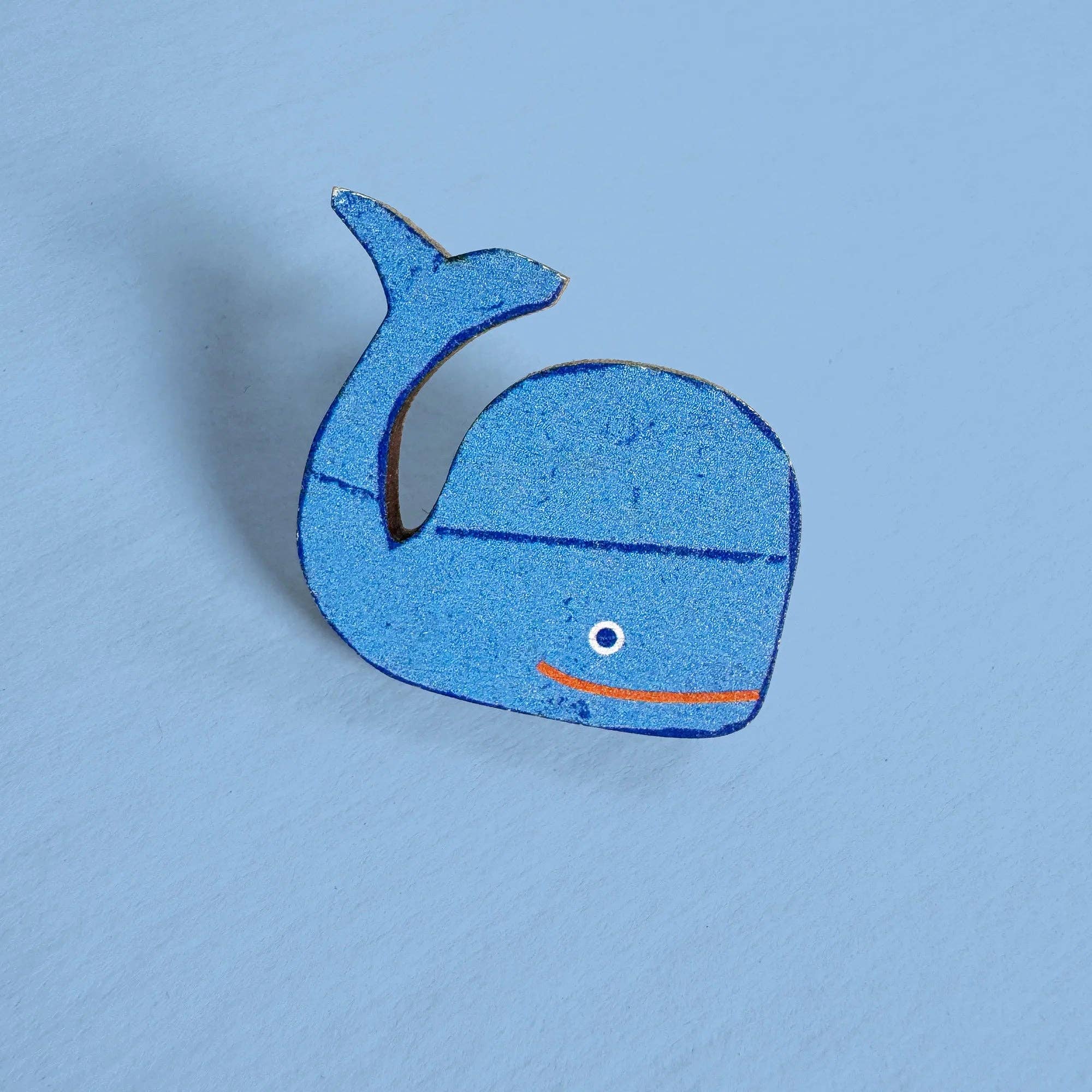 Wooden Pin - Whale