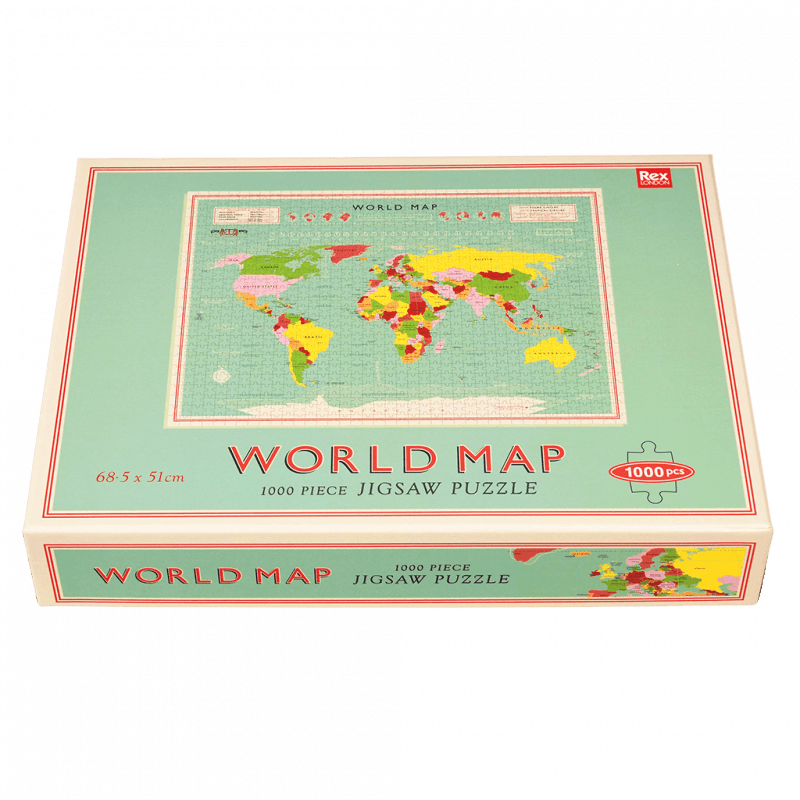 World Map 1000 Piece Puzzle