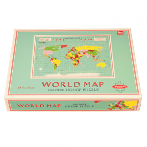 World Map 1000 Piece Puzzle