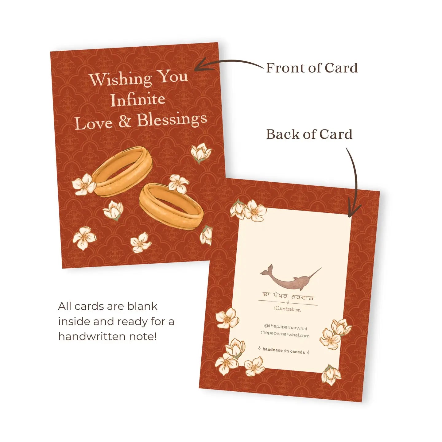 The Paper Narwhal Greeting Card - Infinite Love & Blessings