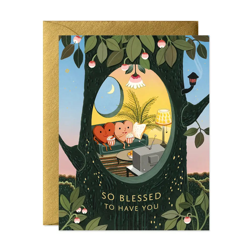 JooJoo Paper Greeting Card - Blessed Hearts