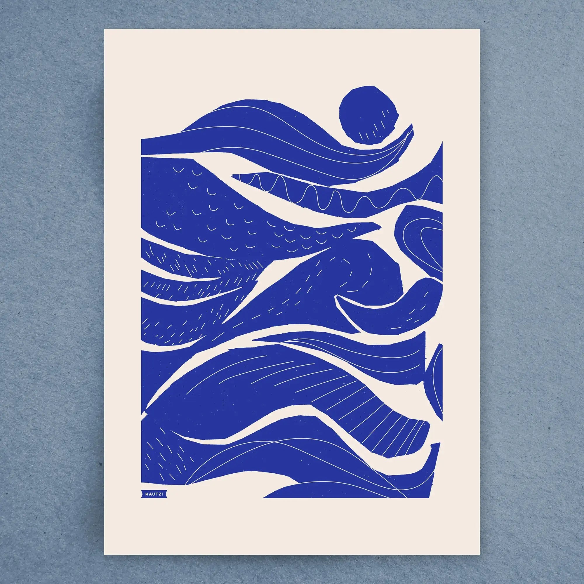 Tea Towel - Into the Waves