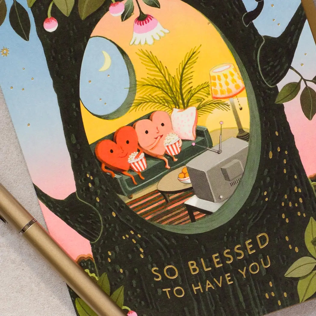 JooJoo Paper Greeting Card - Blessed Hearts