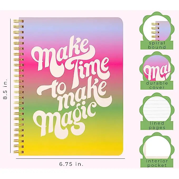 Mini Coiled Notebook - Make Time