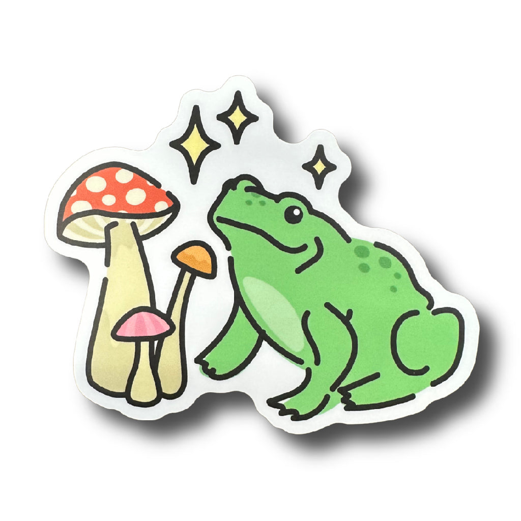 Sticker - Frog and Mushroom