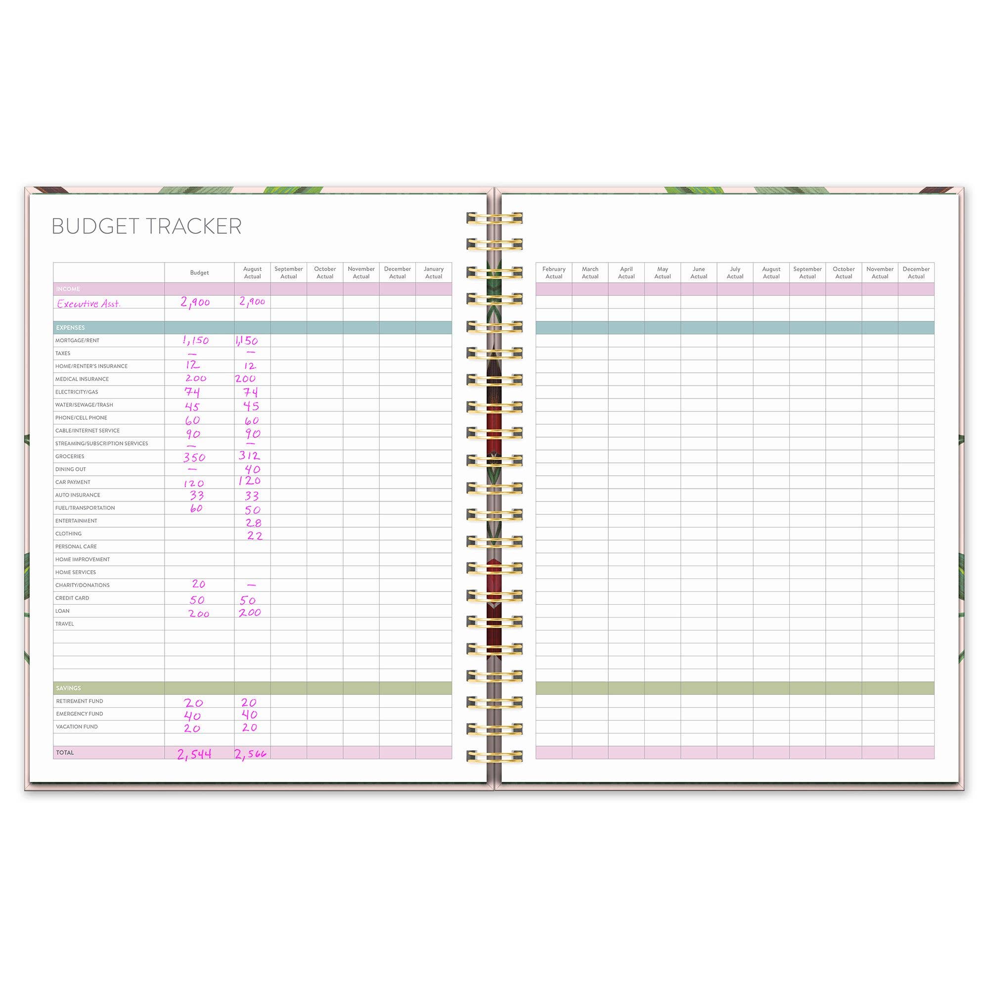 2026 Extra-Large Spiral Planner - Fruit & Flora
