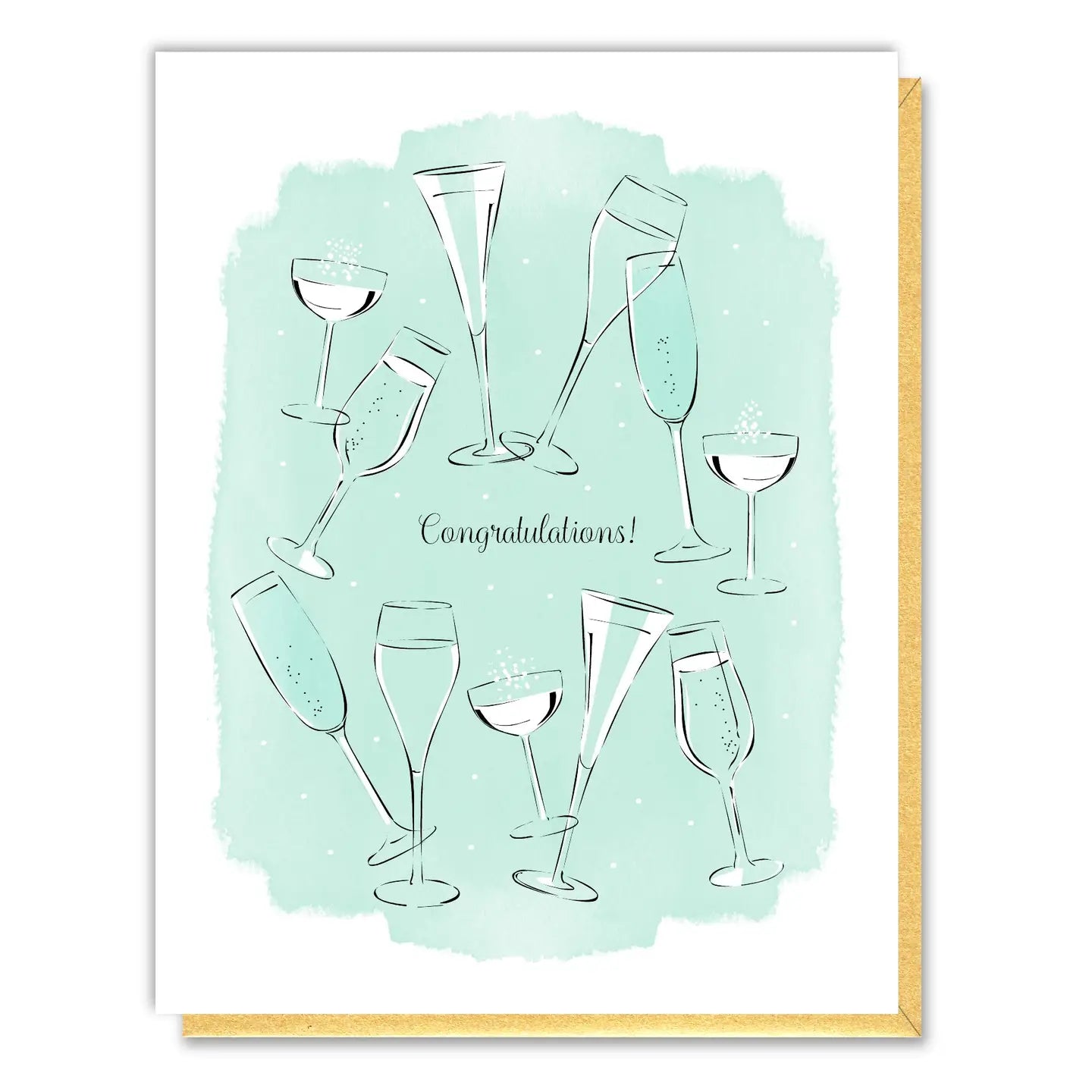 Driscoll Design Greeting Card - Congratulations Glasses