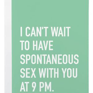 Classy Cards Greeting Card - Spontaneous Sex