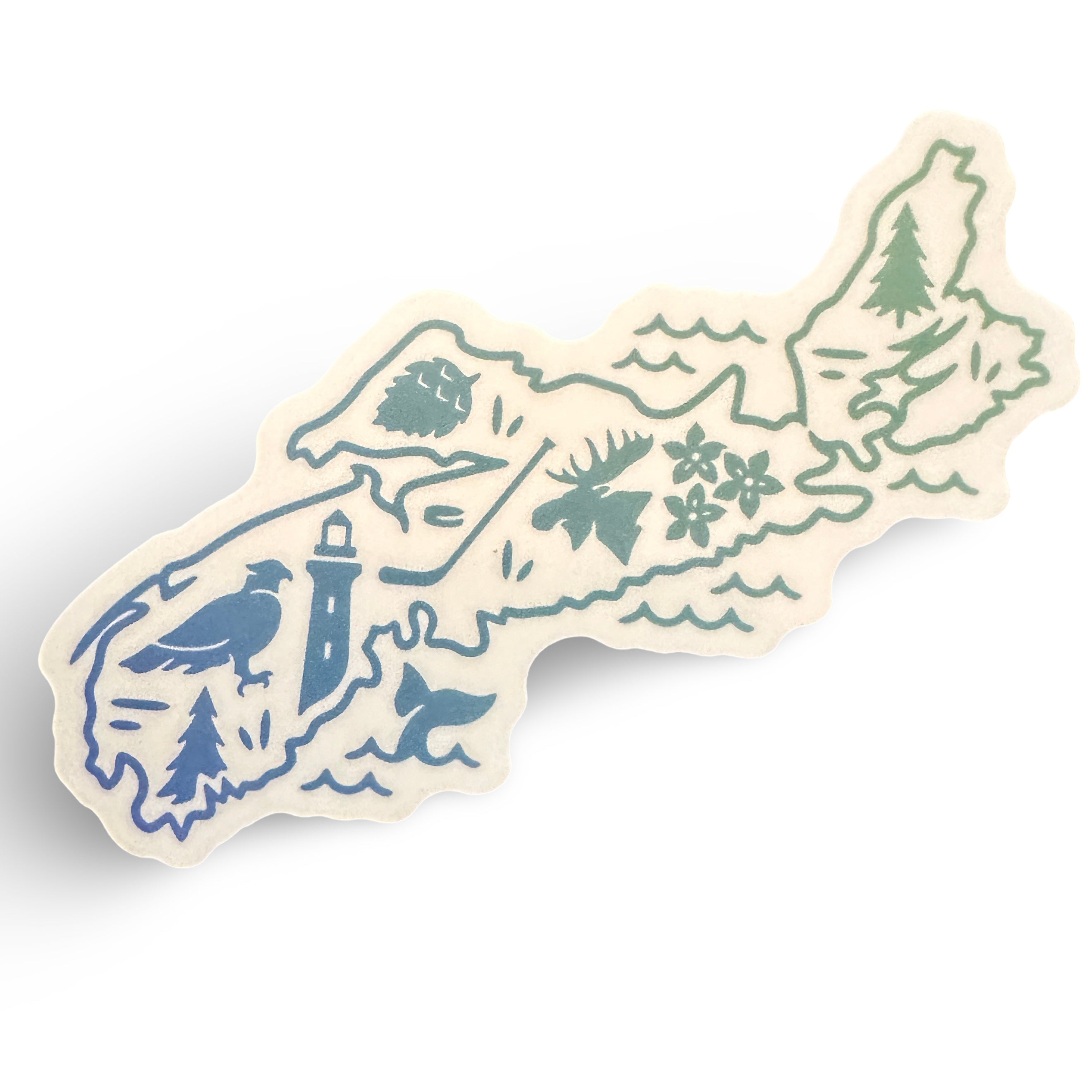 Sticker - Nova Scotia Map With Icons